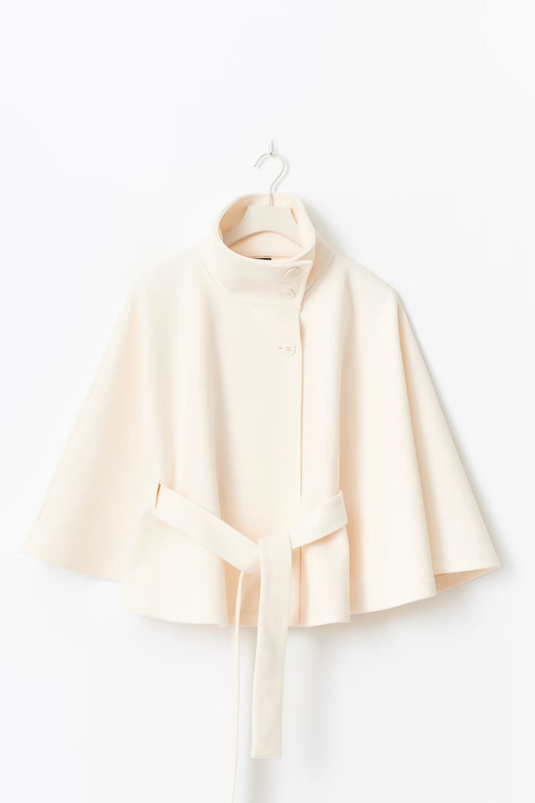 Coat Women Belted High Collar – Winter
