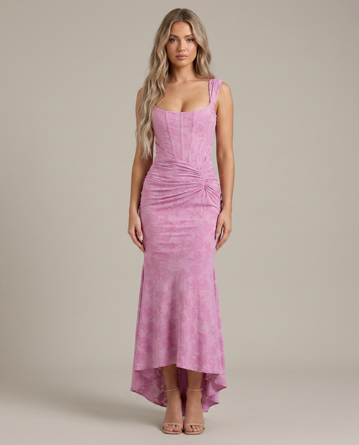 Dress Women Corset Bodice Asymmetric Hem – Party
