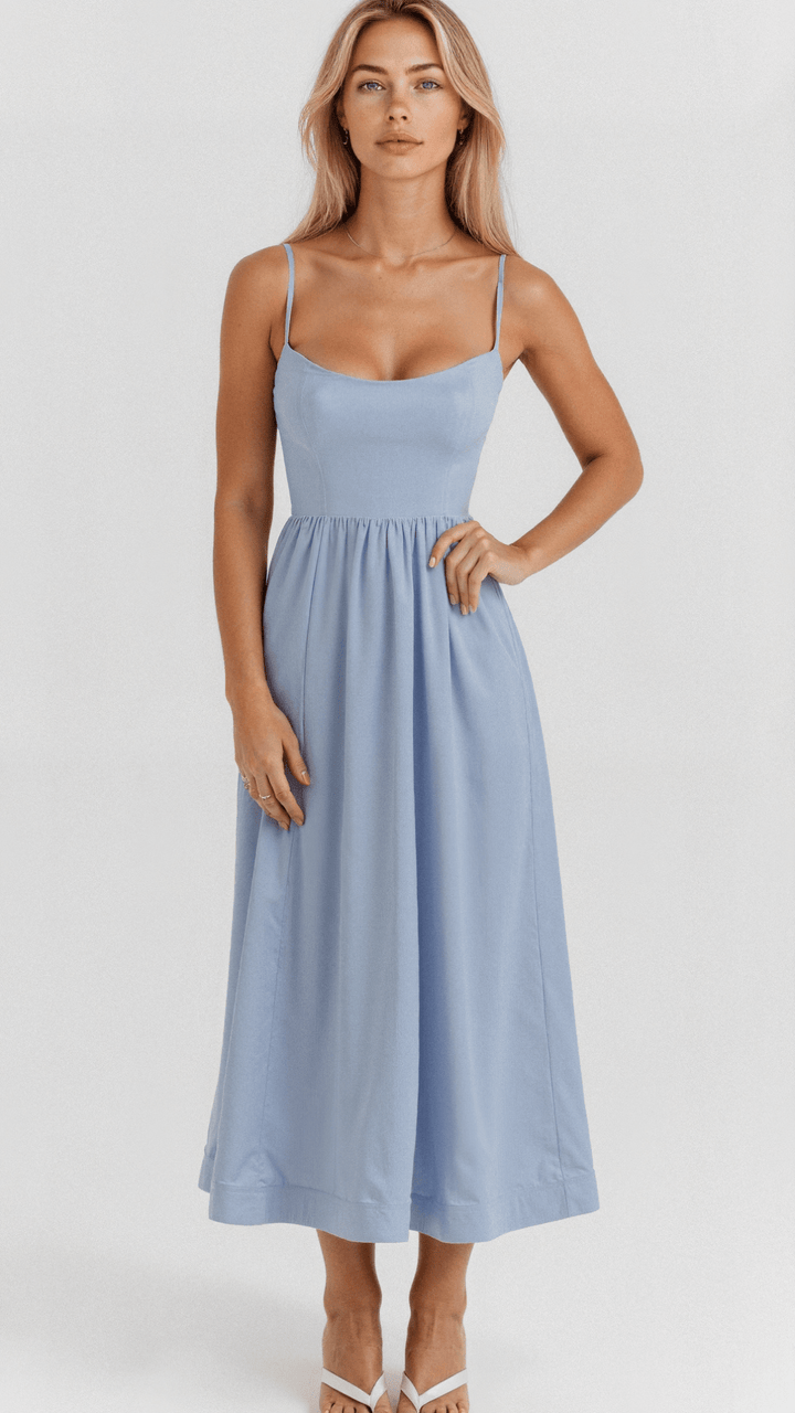 Dress Women Maxi Sleeveless Flowing – Summer