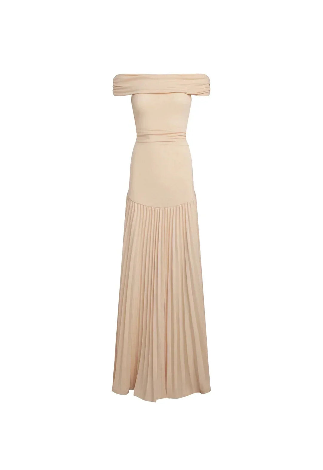 Dress Women Off-Shoulder Pleated Maxi – Summer