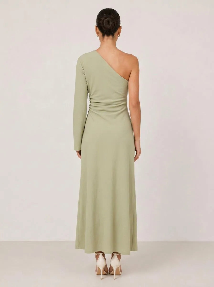 Dress Women One-Shoulder Maxi – Wedding