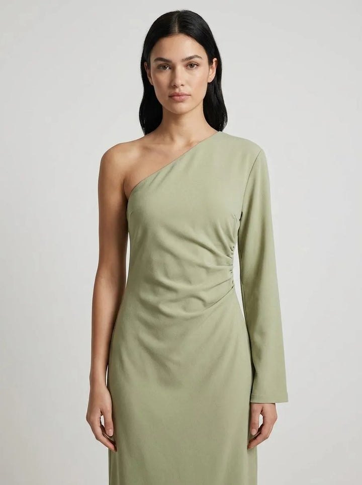 Dress Women One-Shoulder Maxi – Wedding