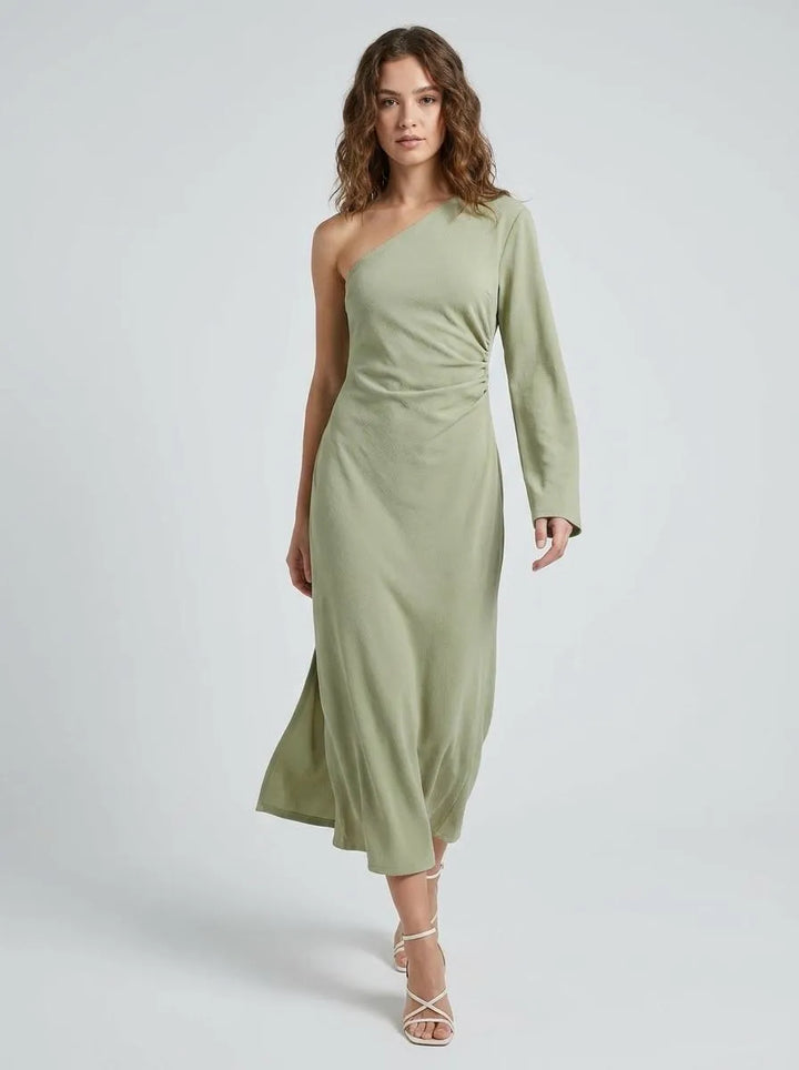 Dress Women One-Shoulder Maxi – Wedding