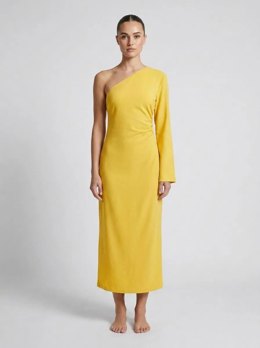 Dress Women One-Shoulder Maxi – Wedding