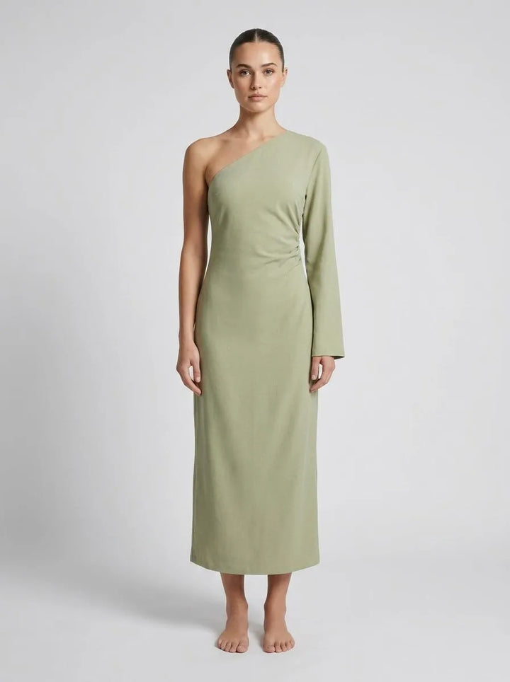 Dress Women One-Shoulder Maxi – Wedding