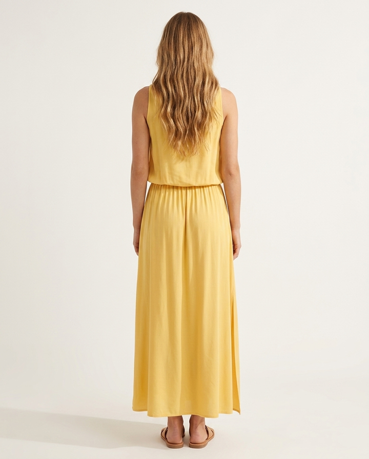 Dress Women Boho Viscose Maxi Sleeveless – Summer