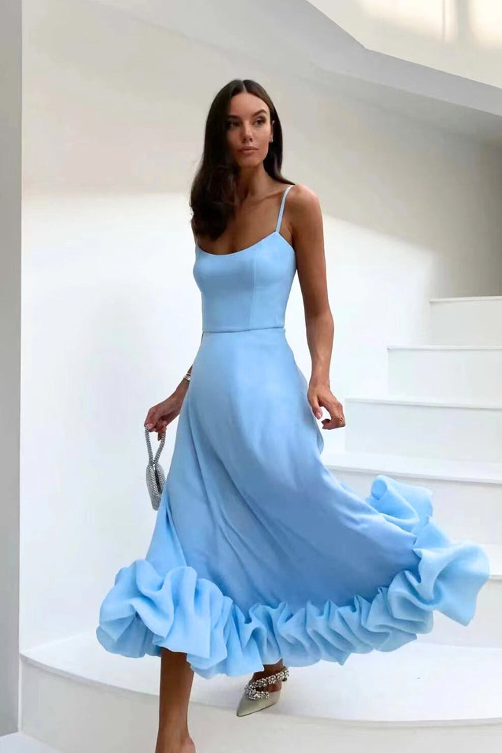 Dress Women Flowing Maxi Light Fabric – Party