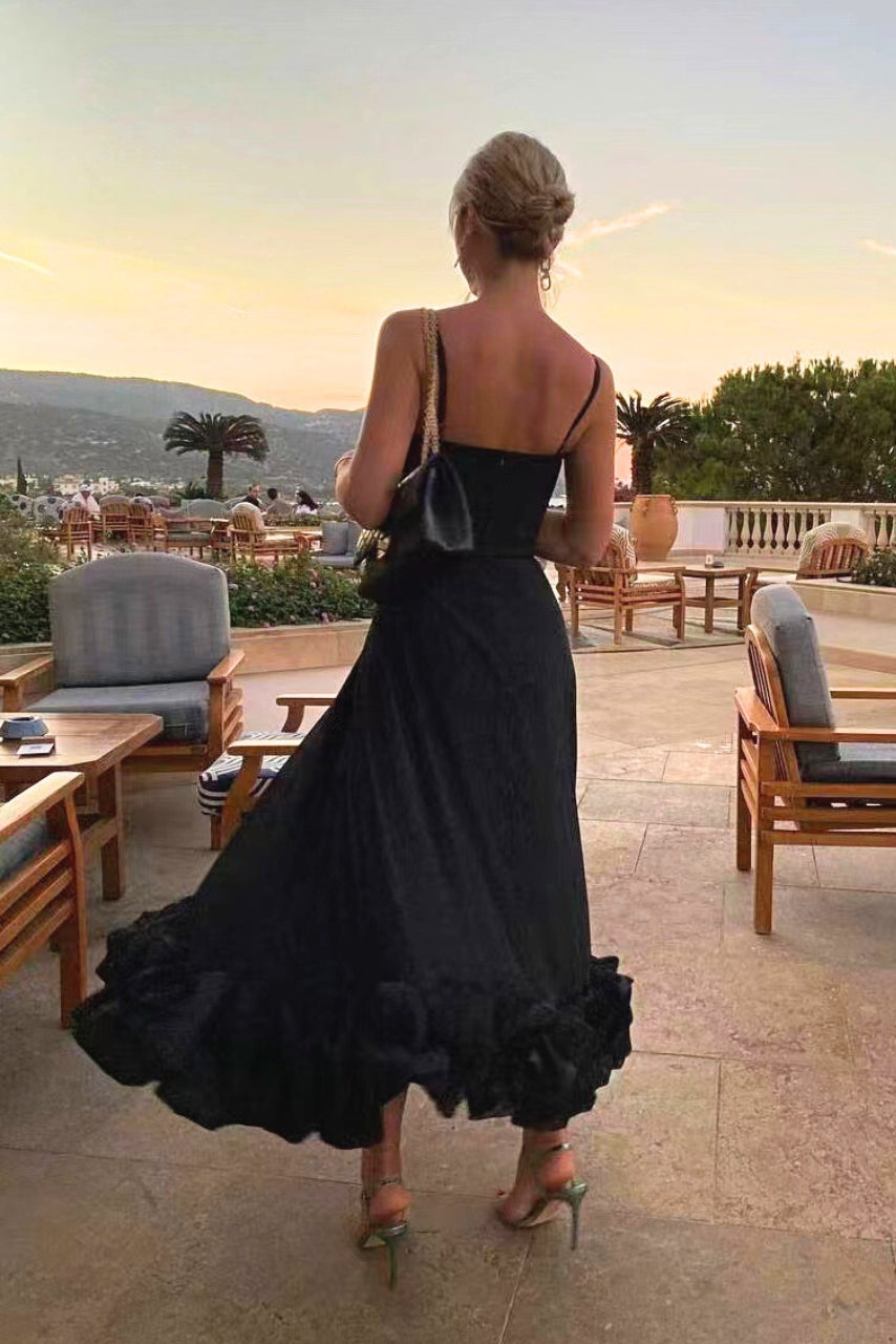 Dress Women Flowing Maxi Light Fabric – Party