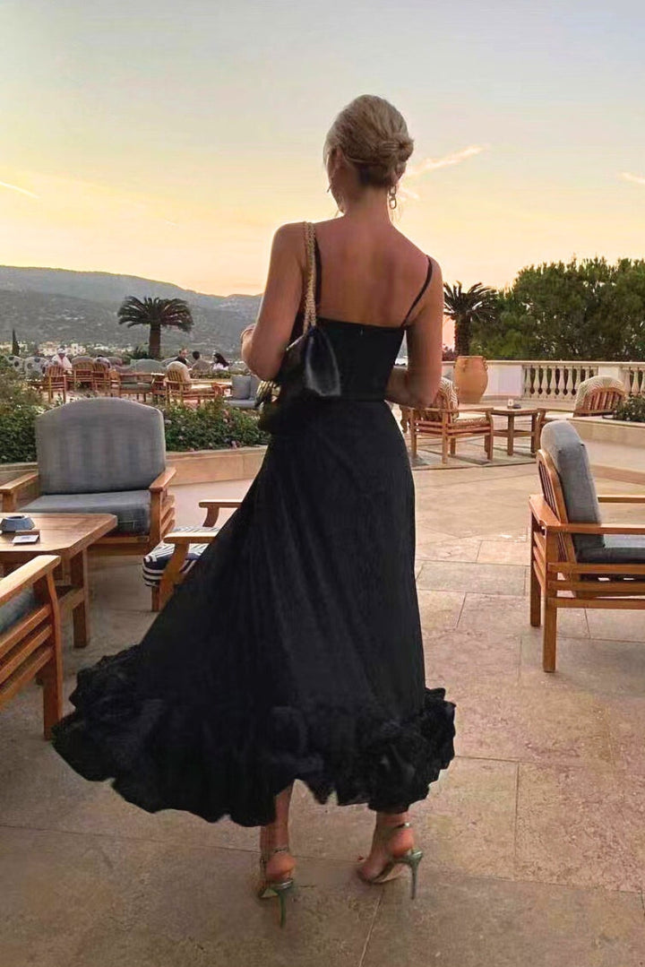 Dress Women Flowing Maxi Light Fabric – Party