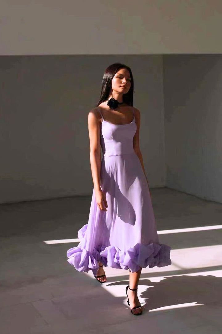 Dress Women Flowing Maxi Light Fabric – Party