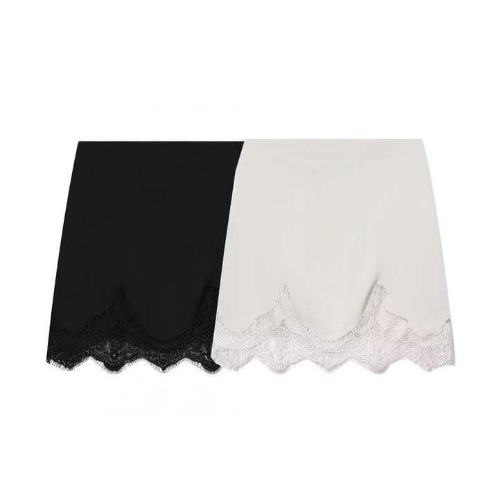 Skirt Women Bodycon Mini Lace Panel – Party