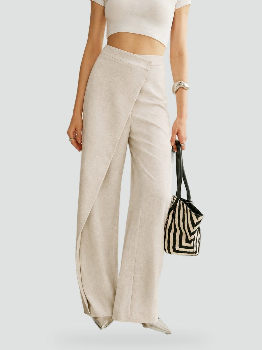Trousers Women Asymmetrical Wide Leg – Office