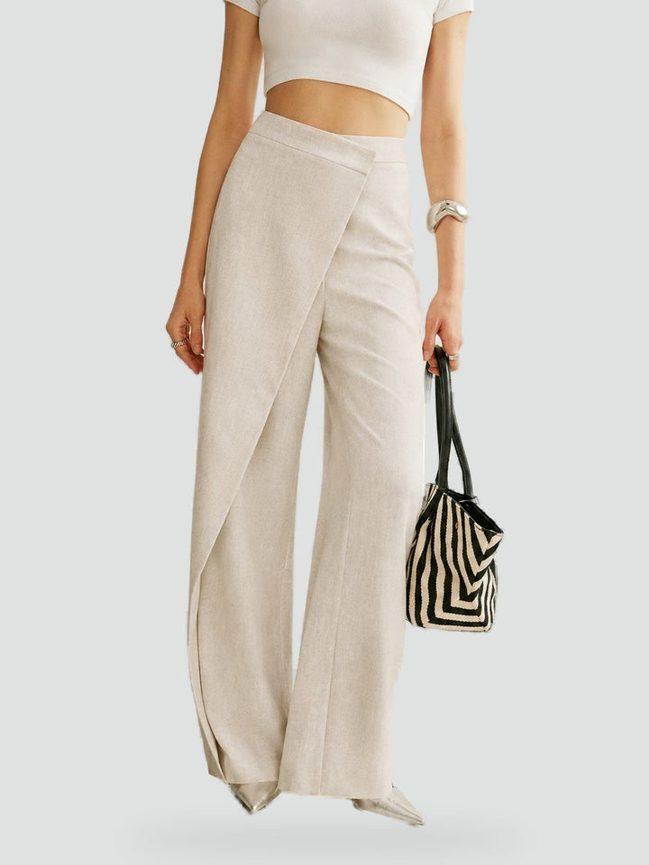 Trousers Women Asymmetrical Wide Leg – Office