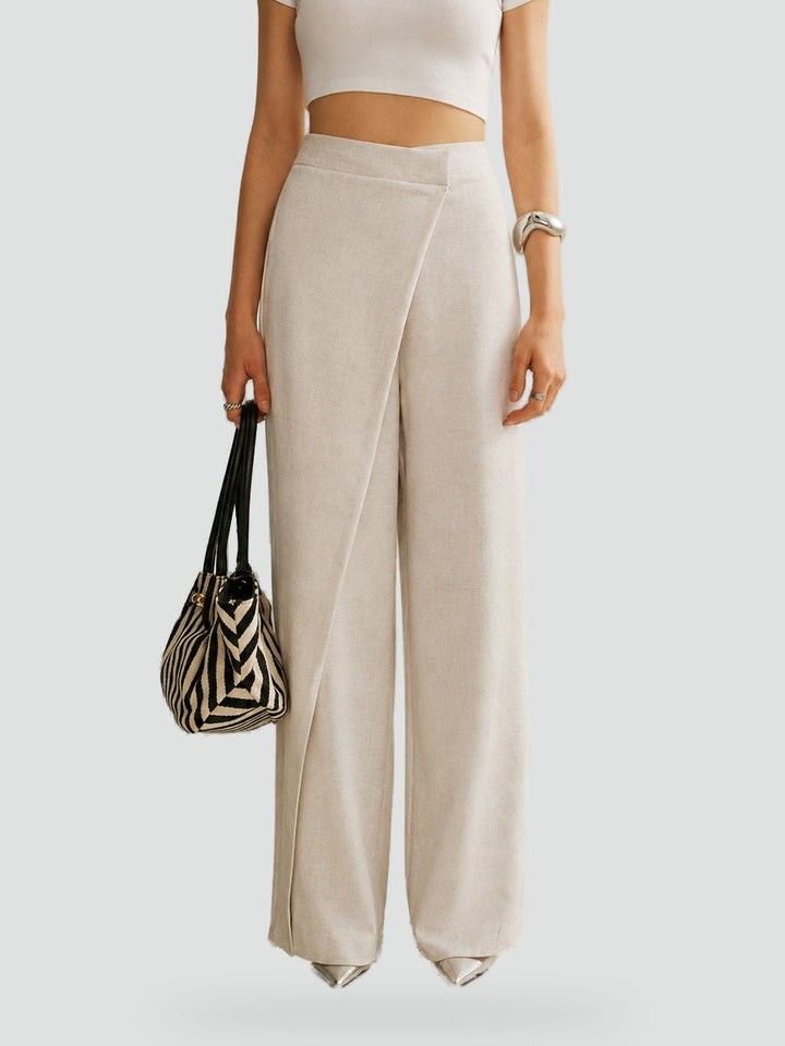 Trousers Women Asymmetrical Wide Leg – Office