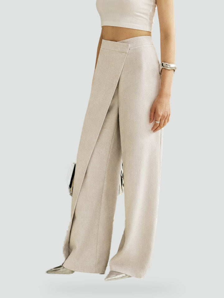 Trousers Women Asymmetrical Wide Leg – Office