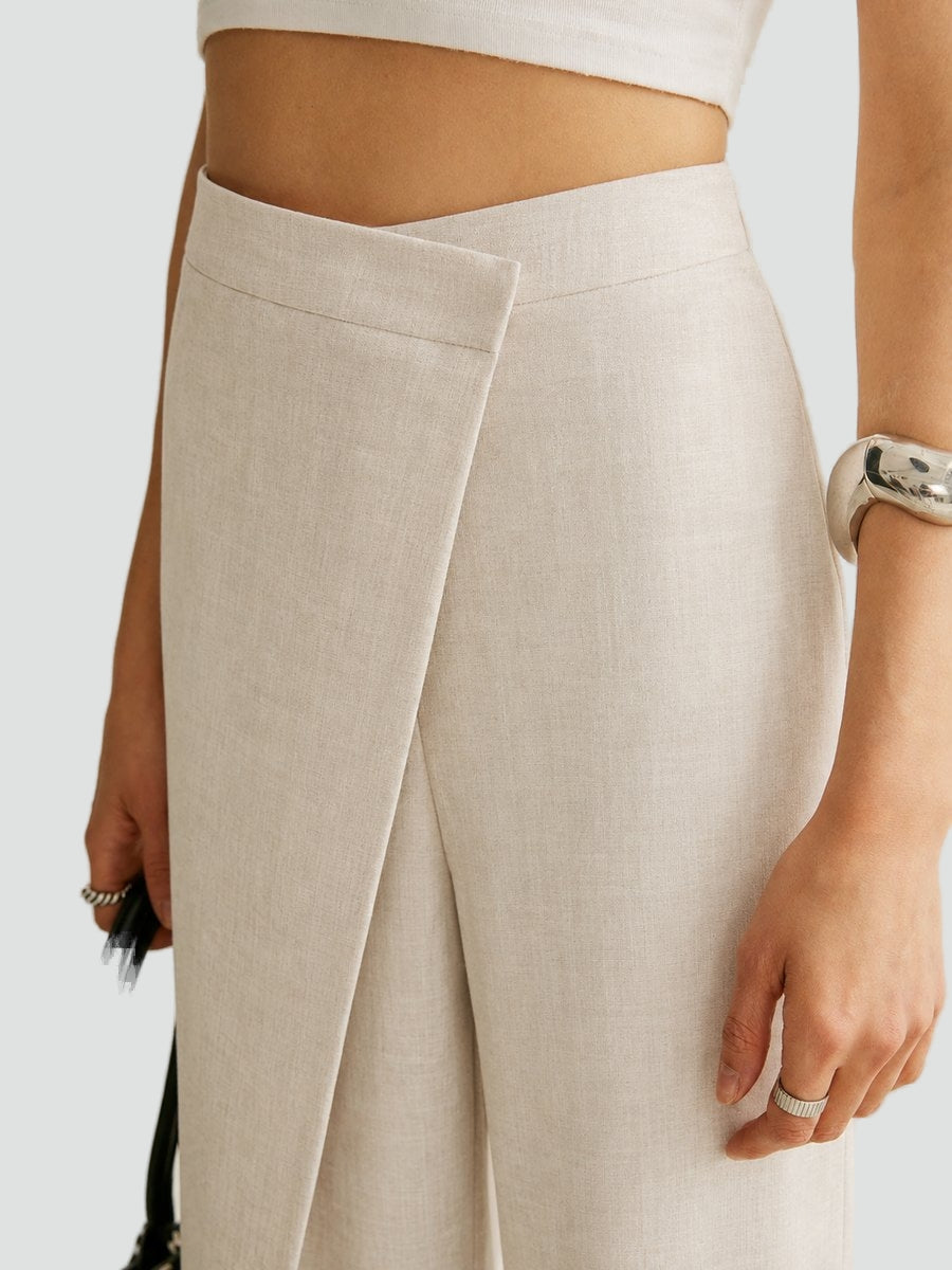 Trousers Women Asymmetrical Wide Leg – Office