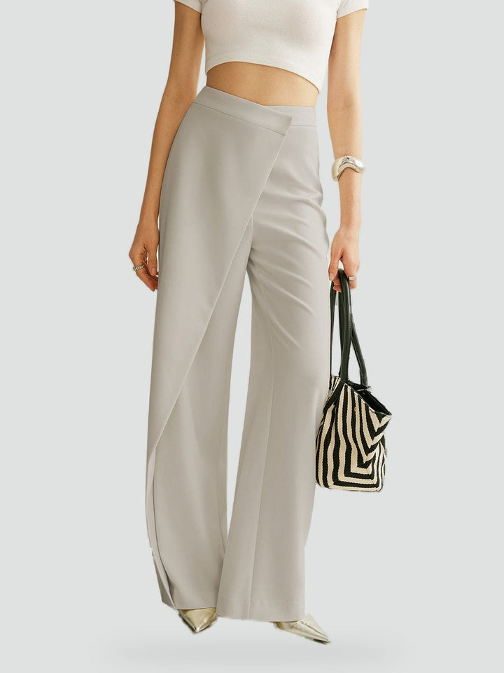 Trousers Women Asymmetrical Wide Leg – Office