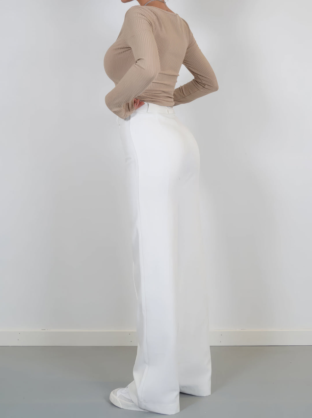 Trousers Women High Waist Straight Leg – Office