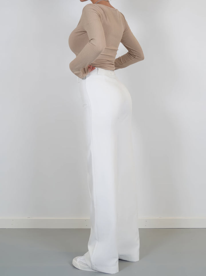 Trousers Women High Waist Straight Leg – Office