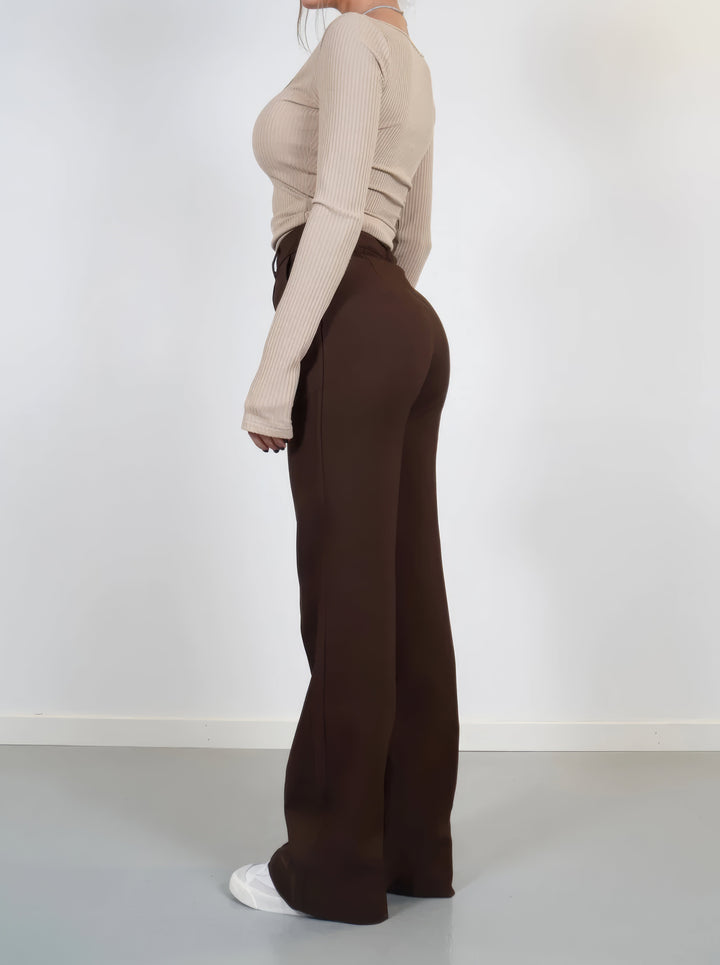 Trousers Women High Waist Straight Leg – Office