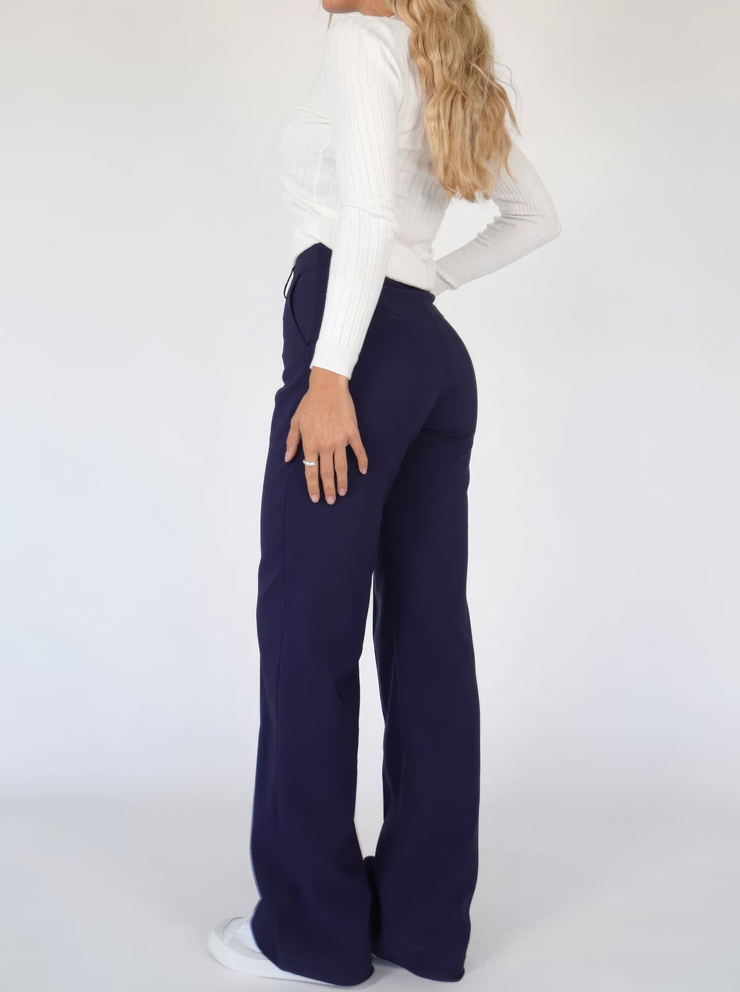 Trousers Women High Waist Straight Leg – Office