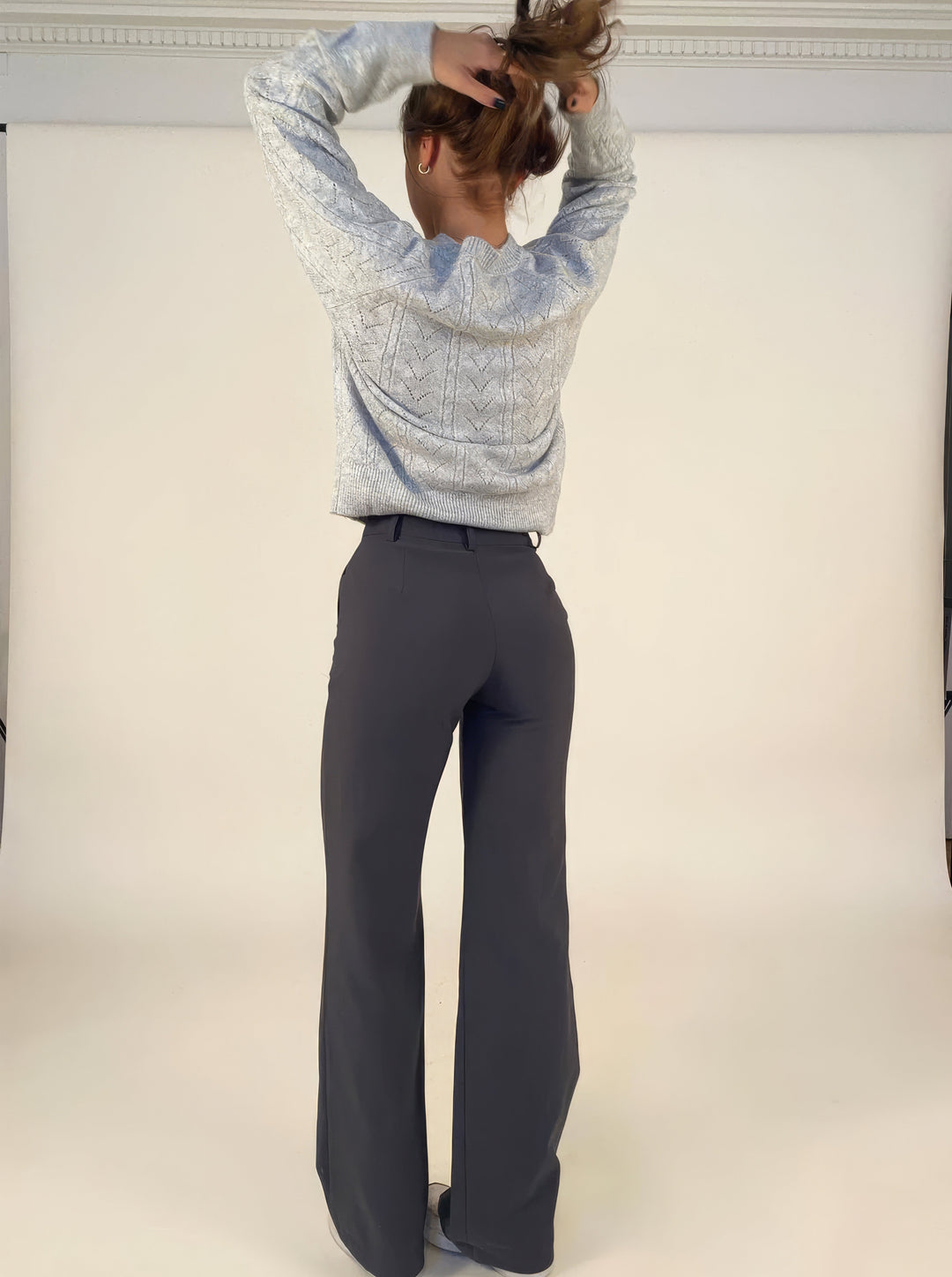 Trousers Women High Waist Straight Leg – Office