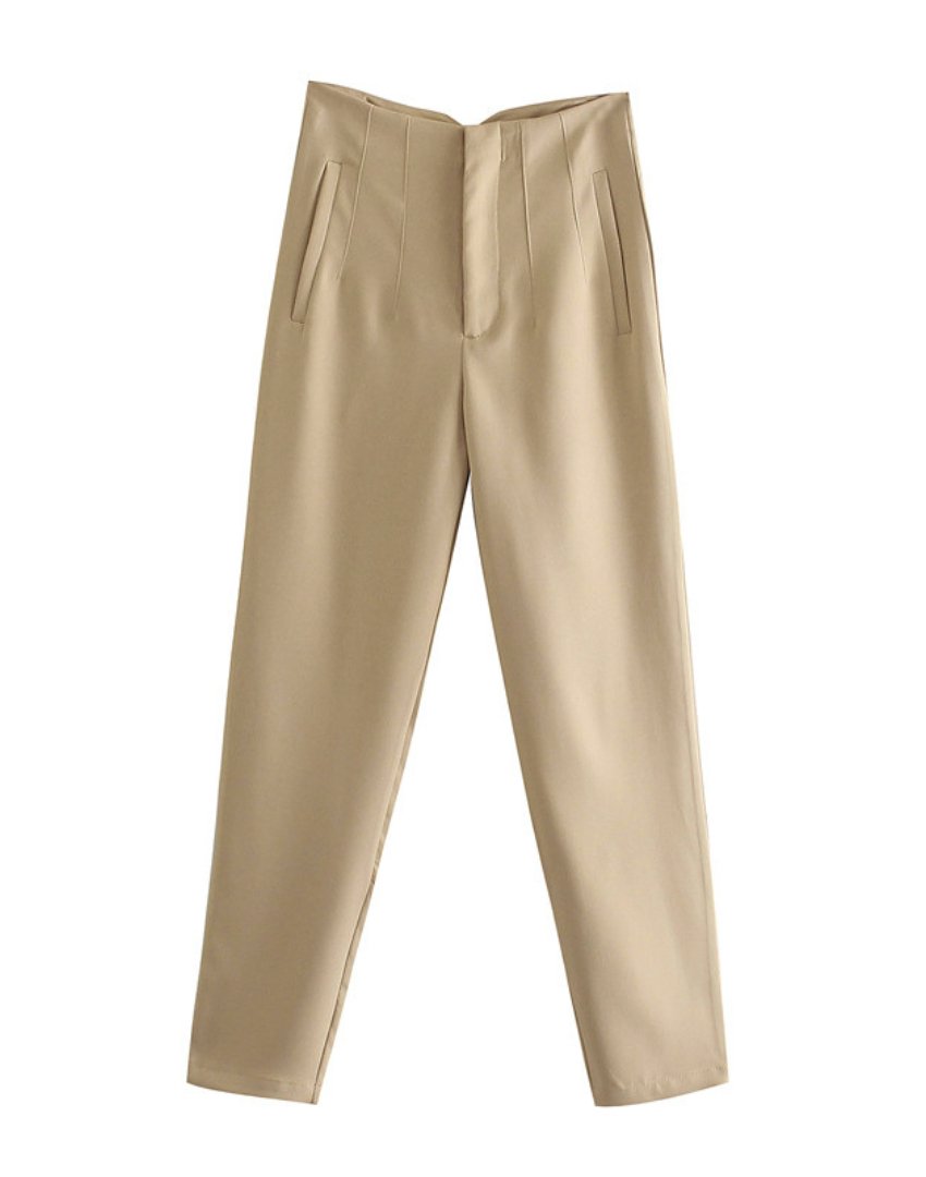 Trousers Women Wrinkle-Free Tailored – Office