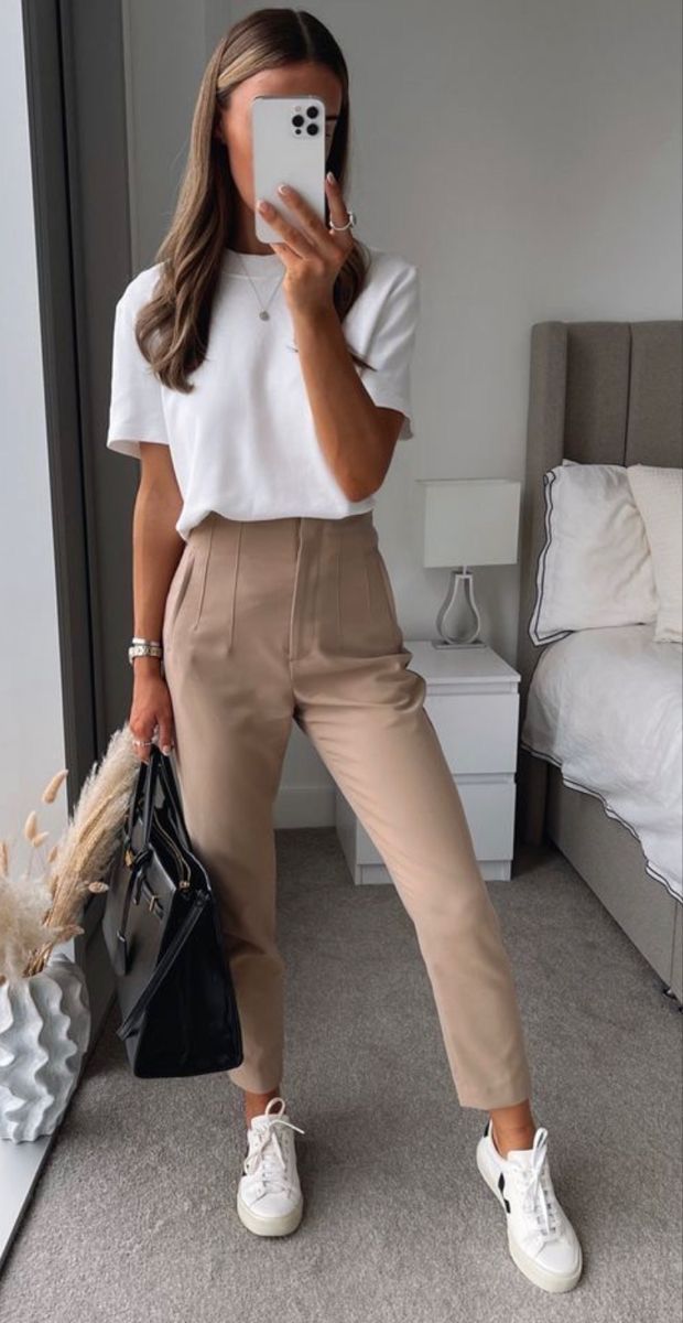 Trousers Women Wrinkle-Free Tailored – Office