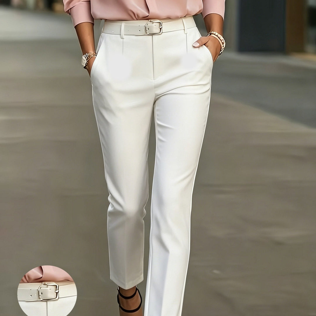 Trousers Women Slim Fit High Waist Tapered – Office