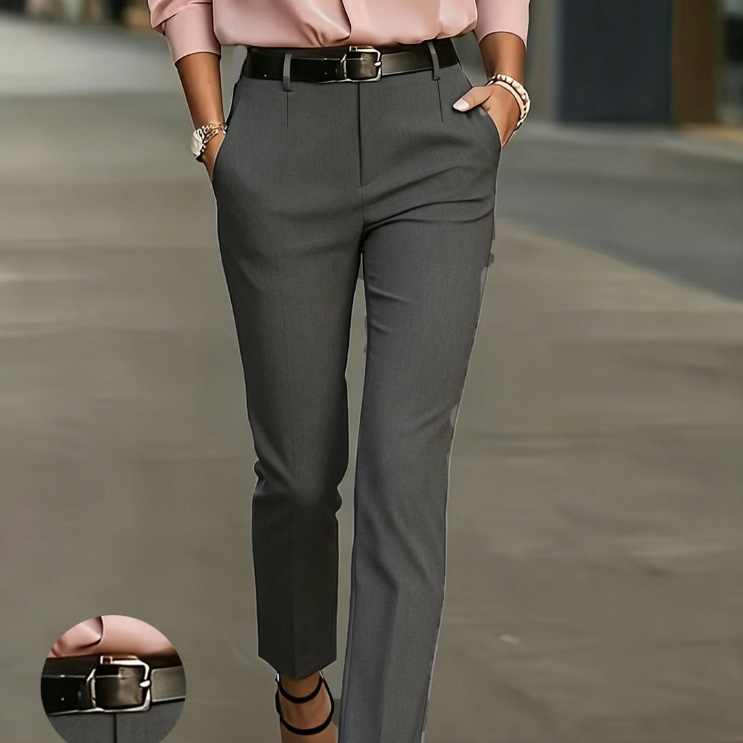 Trousers Women Slim Fit High Waist Tapered – Office