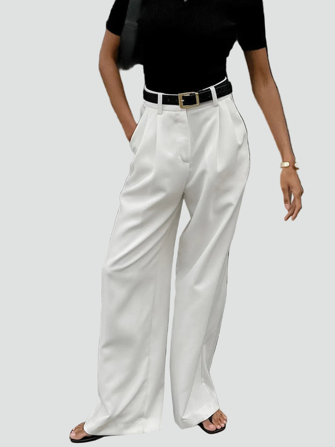 Trousers Women Wide Leg High Waist – Office