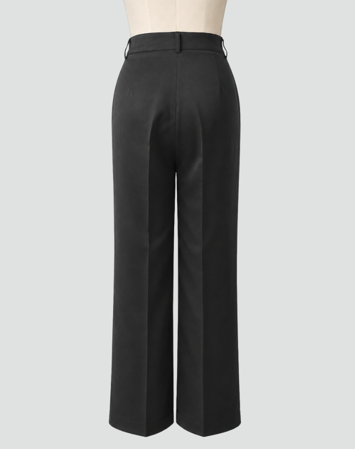 Trousers Women Wide Leg High Waist Pleated – Office
