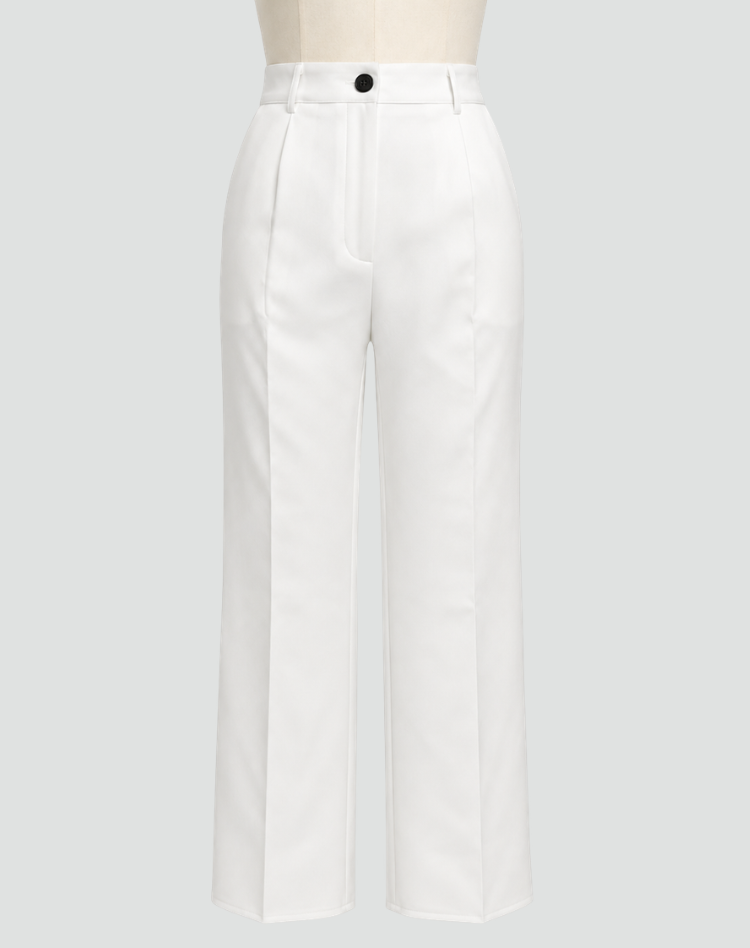 Trousers Women Wide Leg High Waist Pleated – Office