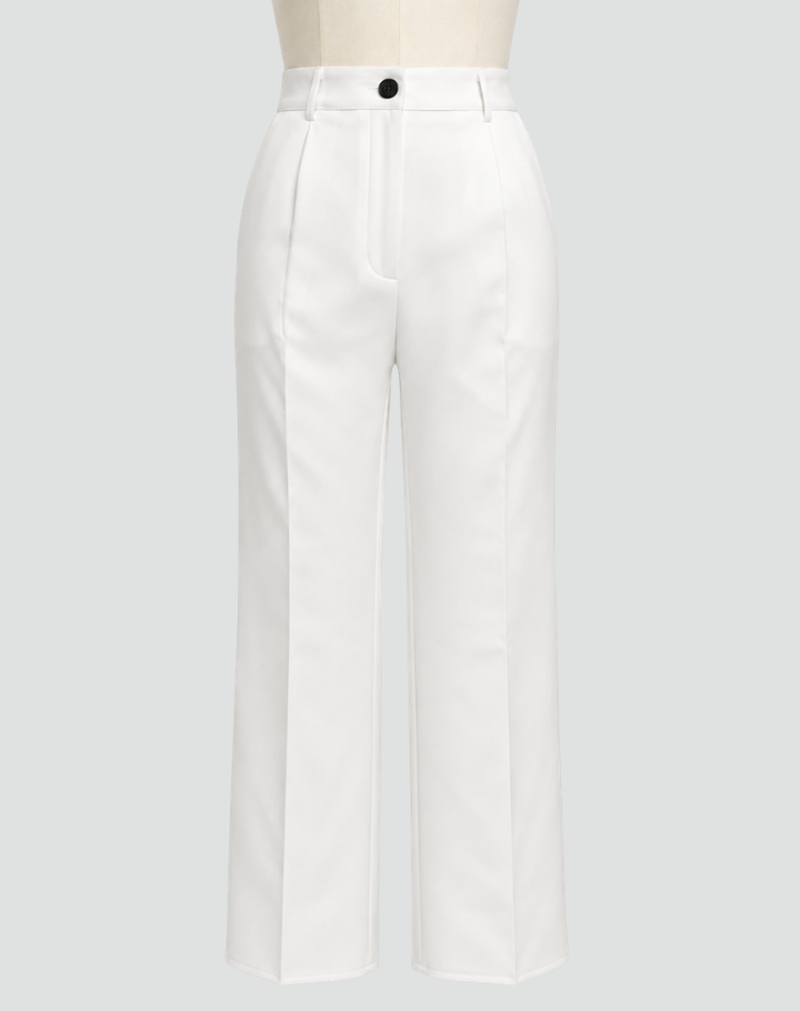 Trousers Women Wide Leg High Waist Pleated – Office