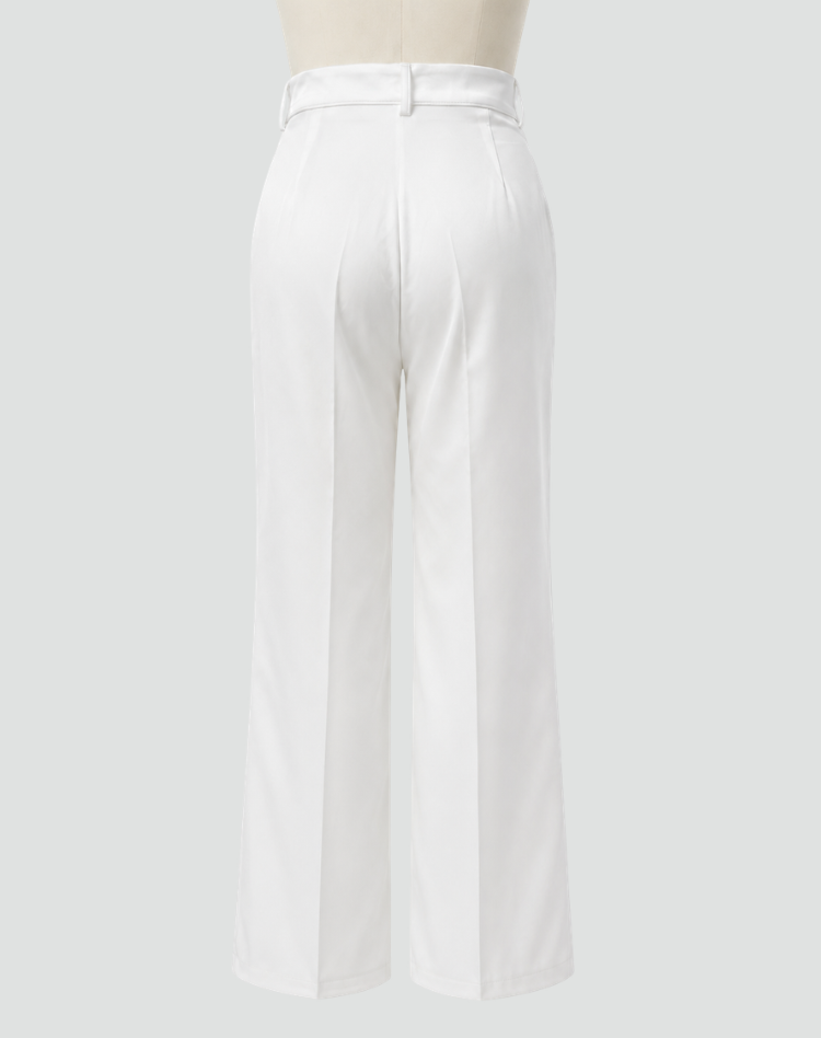 Trousers Women Wide Leg High Waist Pleated – Office