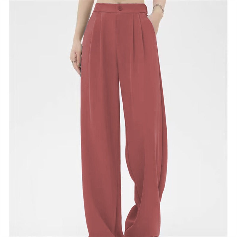 Trousers Women Wide Leg Pleated – Office