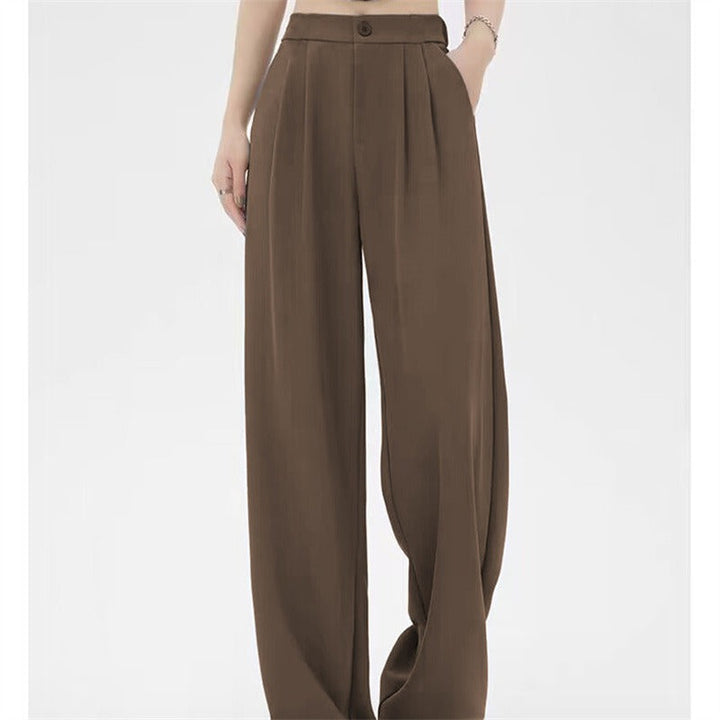 Trousers Women Wide Leg Pleated – Office