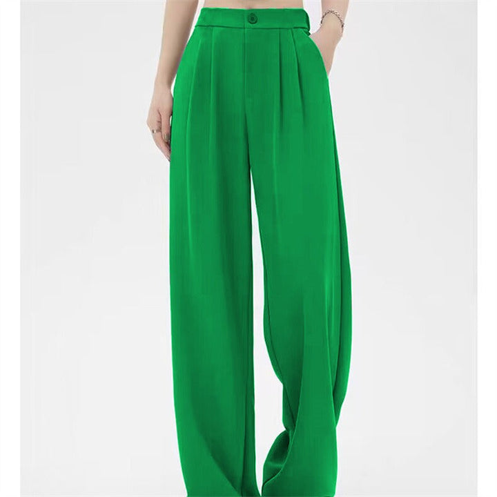 Trousers Women Wide Leg Pleated – Office