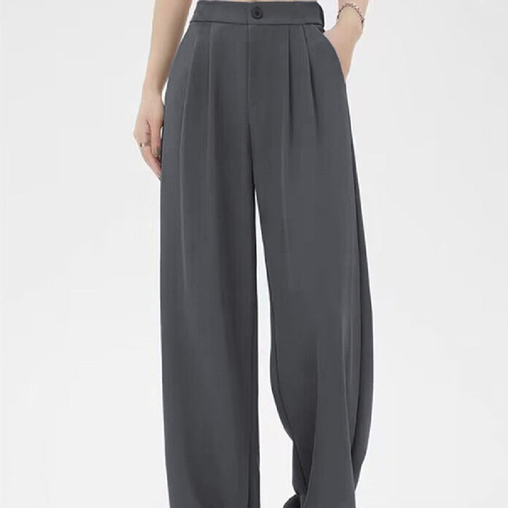 Trousers Women Wide Leg Pleated – Office