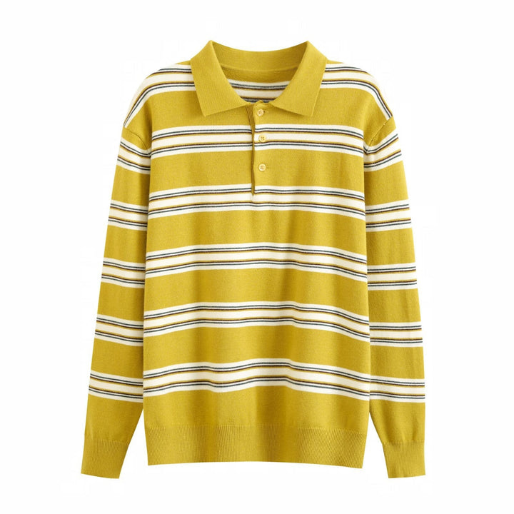 Jumper Women Striped Knitted Long Sleeve – Casual