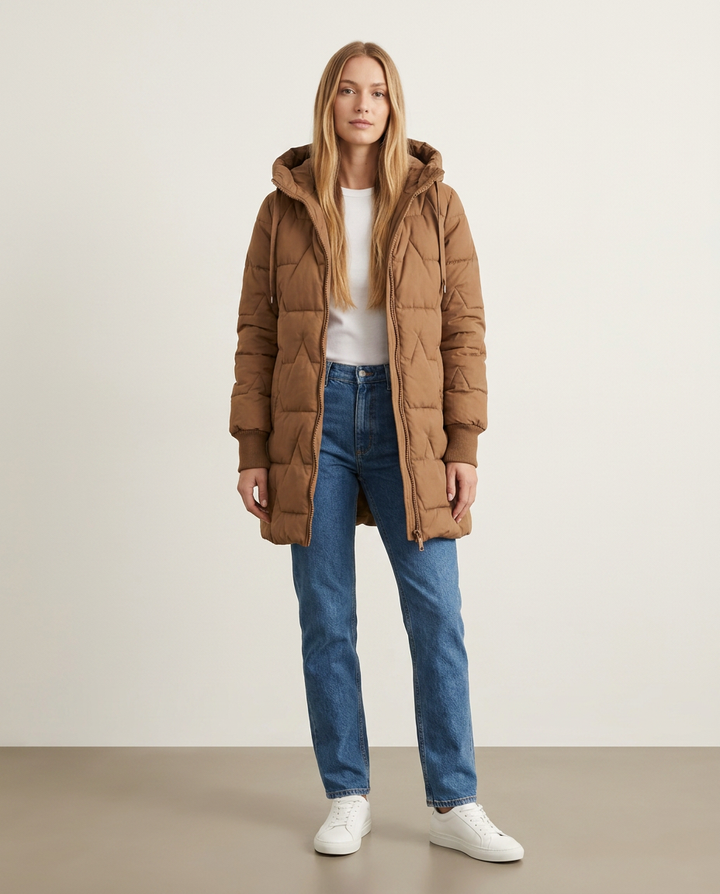 Jacket Women Quilted Puffer – Winter