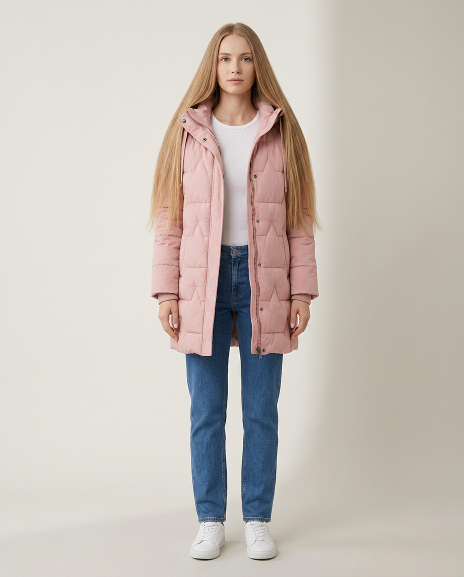 Jacket Women Quilted Puffer – Winter