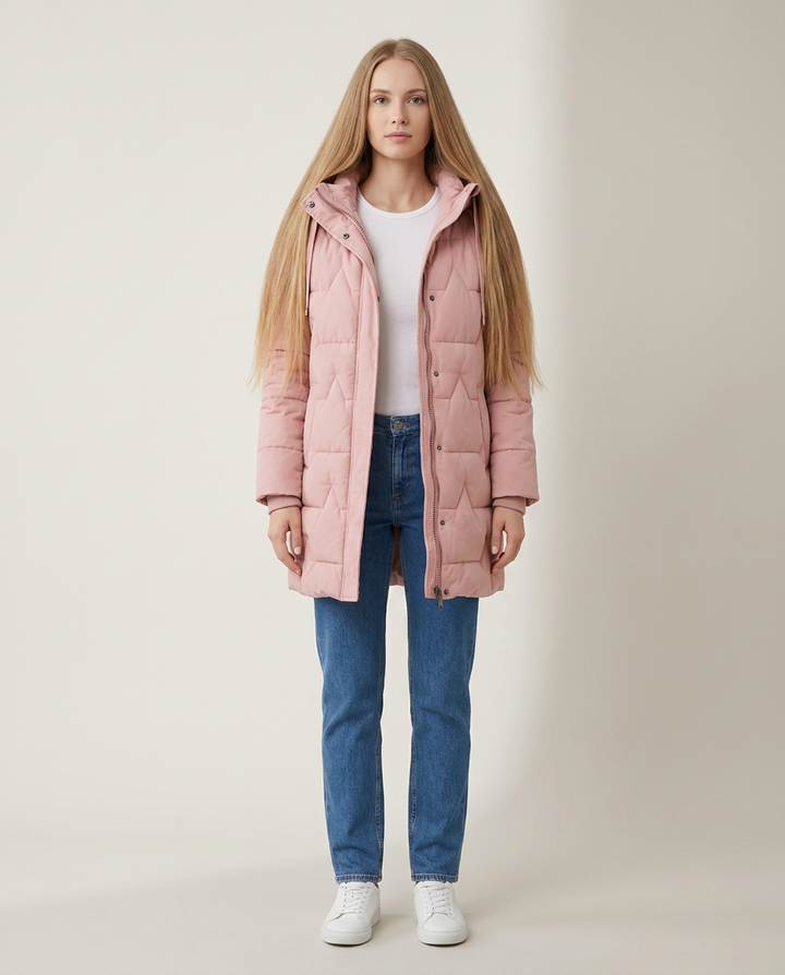 Jacket Women Quilted Puffer – Winter