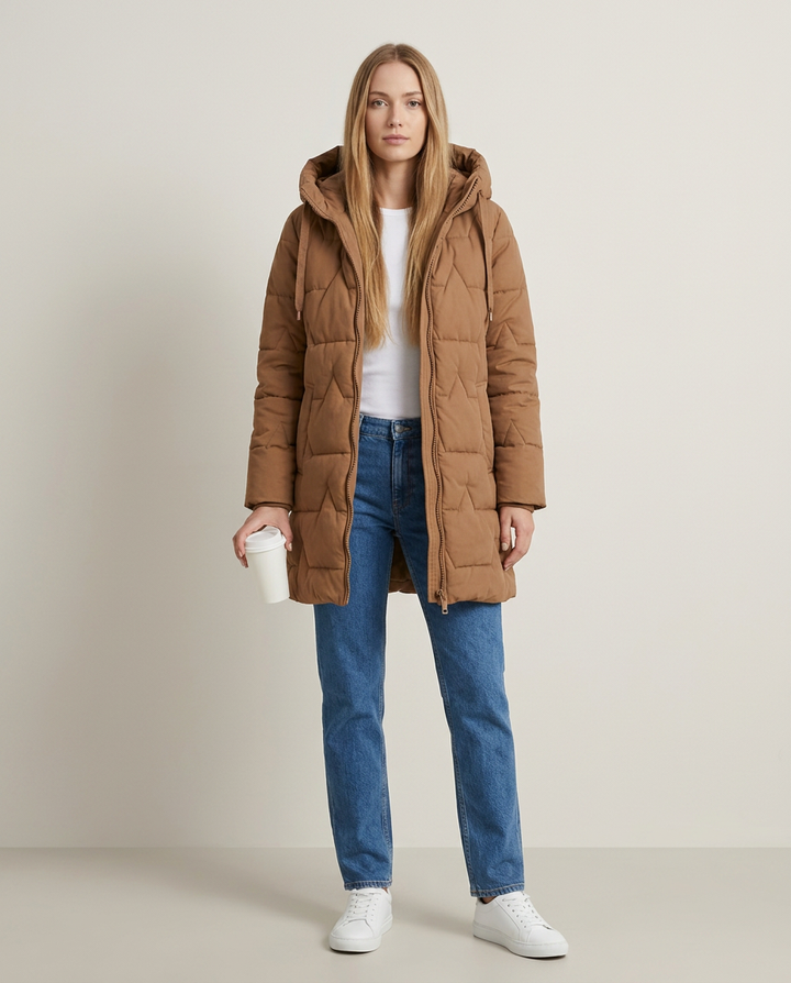 Jacket Women Quilted Puffer – Winter