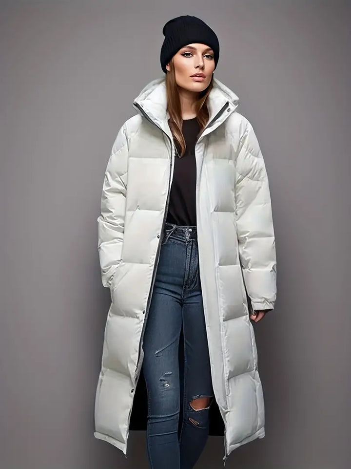 Jacket Women Long Puffer Quilted – Winter