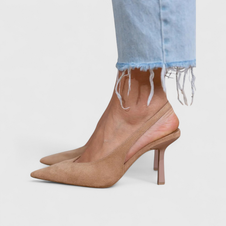 Shoes Women Pointed Toe Leather Look – Office