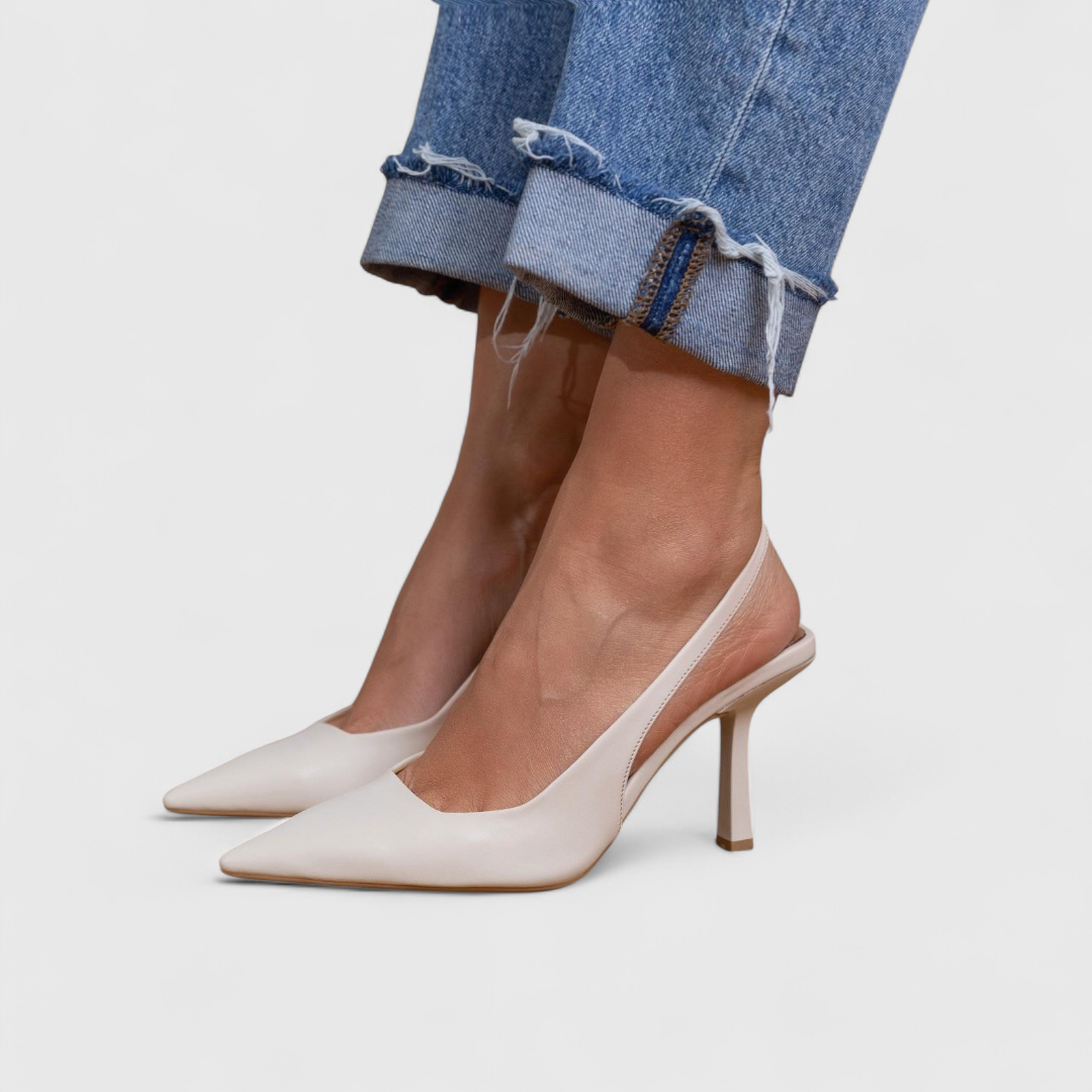 Shoes Women Pointed Toe Leather Look – Office