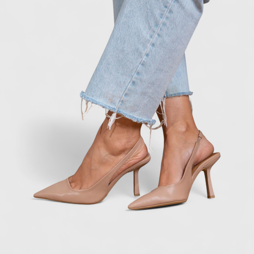 Shoes Women Pointed Toe Leather Look – Office