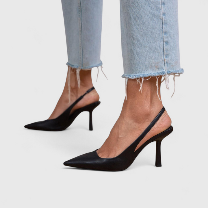 Shoes Women Pointed Toe Leather Look – Office