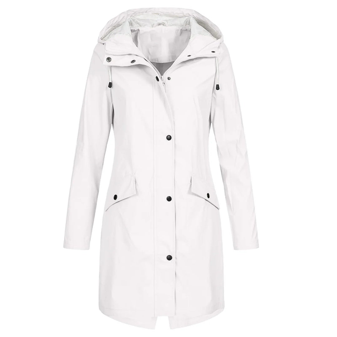 Coat Women Long Hooded Waterproof – Casual